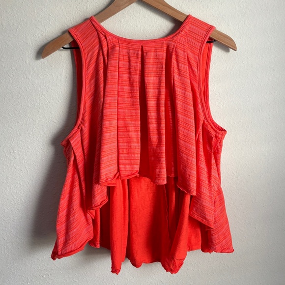 Free People Turn It Up Flowy Boho Tank Orange Size Small - Picture 2 of 8